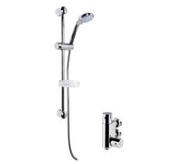 Balterley Thermostatic Vertical Bar Valve Multi Function Handset Slide Rail Kit in Silver Balterley Silver
