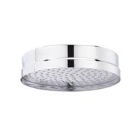 Balterley Traditional Apron Fixed Shower Head 200mm, Round Design With Excellent Flow Rate - Chrome Finish