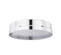 Balterley Traditional Apron Fixed Shower Head 200mm, Round Design with Excellent Flow Rate - Chrome Finish