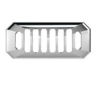 Balterley Traditional Basin Grill Overflow Cover Chrome 26mm x 50mm in Silver Balterley Silver