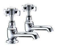 Balterley Traditional Crosshead Basin Pillar Taps - Chrome