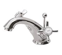 Balterley Traditional Crosshead Luxury Basin Tap And Pop Up Waste - Chrome
