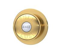 Traditional Dual Flush Push Button - 72mm - Brushed Brass