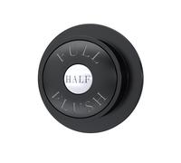 Traditional Dual Flush Push Button - 72mm - Matt Black