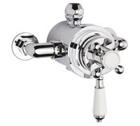 Traditional Exposed Dual Thermostatic Shower Valve (1 Outlet) - Chrome - Balterley