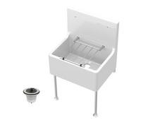 Balterley Traditional Fireclay Cleaner Kitchen Sink with Waste & Legs in White Balterley White