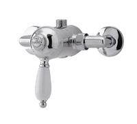 Balterley Traditional Round Concealed Manual Shower Valve 1 Outlet Chrome in Silver Balterley Silver