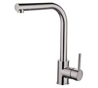 Traditional Single Lever Kitchen Mixer Tap, Brushed Nickel