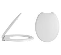 Traditional Wooden Bottom Fix with Chrome Hinges - White