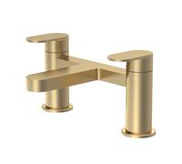 Balterley Trescott Round Deck Mounted Bath Filler Tap - Brushed Brass