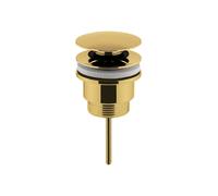 Balterley Universal Push Button Basin Waste Slotted UnslottedBrushed Brass in Metallics Balterley Metallics