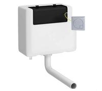 Balterley Universal Water Saving Dual Flush Bottom Inlet With Square Flush Plate - Chrome