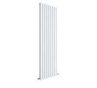 Vertical Double Panel Radiator - 1800mm x 528mm - 5457 BTU - Gloss White- Balterley