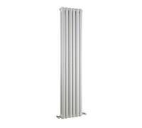 Vertical Double Panel Radiator - 1500mm x 383mm - 3105 BTU - Gloss White