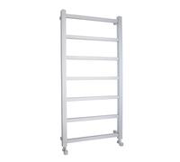 Heated Vertical Towel Rail with Square Tubes - 1200mm x 600mm - 864 BTU - Chrome