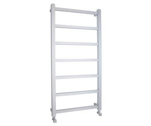Balterley Vertical Radiator Straight Ladder Rail, Square Towel Rails Chrome Radiator, Radiators Wall Mounted, Central Heating Radiators for Bathroom, Kitchen - 600mm x 1200mm, 864 BTU (Chrome)
