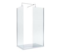 Balterley Walk-In Wetroom Bundle With Tray And Waste, 1200X800mm, Chrome