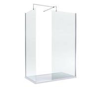 Balterley Walk-In Wetroom Bundle With Tray And Waste, 1400X800mm, Chrome