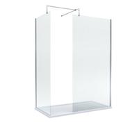 Balterley Walk-In Wetroom Bundle With Tray And Waste, 1500X700mm, Chrome