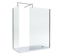 Balterley Walk-In Wetroom Bundle With Tray And Waste, 1700X700mm, Gunmetal