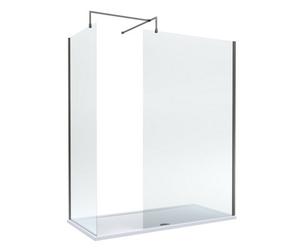 Balterley Walk-In Wetroom Bundle With Tray And Waste, 1700X800mm, Gunmetal