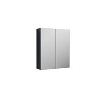 Balterley Wall Hung 2 Door Bathroom Mirror Cabinet Dark Grey 600mm Balterley Grey