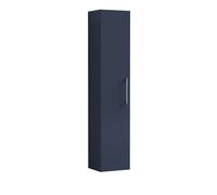 Balterley Wall Hung Tall Unit 1 Door 300 mm Bathroom Storage Cabinet, Midnight Blue Finish