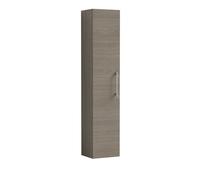 Balterley Wall Hung Tall Unit 1 Door 300 mm Bathroom Storage Cabinet, Solace Oak Finish