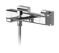 Balterley Wall Mount Thermostatic Bath Shower Mixer Bar Valve Tap Chrome in Silver Balterley Silver