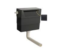 Balterley Water Saving Dual Flush Side Inlet Flush Plate Matt Black Black Balterley Black