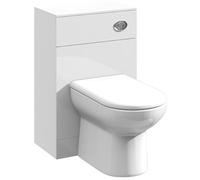 Balterley WC Unit, Floor Standing Back to Wall Water Closet Unit, Bathroom Square WC, BTW Water Closet for Bathroom and Cloakroom, No Concealed Cistern & Toilet Pan - 500 x 300 x 766 mm (White)