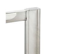 Balterley Shower Extension Profile Kit for Enclosure, Durable Aluminium Chrome Shower Screen Extension Kit, Wall Adjustment Kit - 20 x 49 x 1850mm (Chrome)