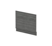 Balterley Wooden Bath End Panel 700mm, End Bath Panels with Plinth, Straight Bathroom Panels for Bathtub, Water Resistant Panel Covering for Bathroom Baths and Soaking Tubs (Woodgrain Anthracite)