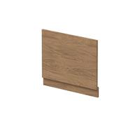 Balterley Wooden Bath End Panel 700mm, End Bath Panels with Plinth, Straight Bathroom Panels for Bathtub, Water Resistant Panel Covering for Bathroom Baths and Soaking Tubs (Antique Oak)