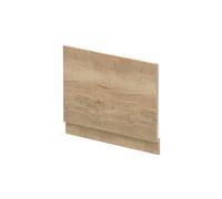Balterley Wooden Bath End Panel 750mm, End Bath Panels with Plinth, Straight Bathroom Panels for Bathtub, Water Resistant Panel Covering for Bathroom Baths and Soaking Tubs (Autumn Oak)