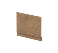 Balterley Wooden Bath End Panel 750mm, End Bath Panels with Plinth, Straight Bathroom Panels for Bathtub, Water Resistant Panel Covering for Bathroom Baths and Soaking Tubs (Antique Oak)
