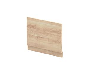 Balterley Wooden Bath End Panel 750mm, End Bath Panels with Plinth, Straight Bathroom Panels for Bathtub, Water Resistant Panel Covering for Bathroom Baths and Soaking Tubs (Bleached Oak)