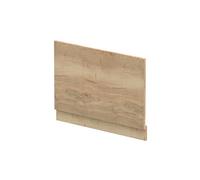 Balterley Wooden Bath End Panel 800mm, End Bath Panels with Plinth, Straight Bathroom Panels for Bathtub, Water Resistant Panel Covering for Bathroom Baths and Soaking Tubs (Autumn Oak)