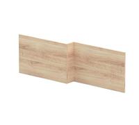 Balterley Wooden Front Bath Panel L Shape 1700mm, Bath Panels, Bathroom Front Panels for Bathtub, Water Resistant Side Panel for L-Shaped Bathroom Baths and Soaking Tubs (Bleached Oak)