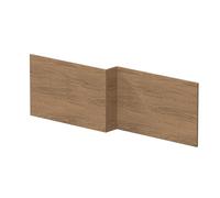 Balterley Wooden Front Bath Panel L Shape 1700mm, Bath Panels, Bathroom Front Panels for Bathtub, Water Resistant Side Panel for L-Shaped Bathroom Baths and Soaking Tubs (Antique Oak)