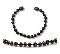 Baltic Amber Bracelet Anklet Cherry - 14cm long - Handmade 100% Genuine Amber Beads