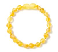 Baltic Amber Bracelets/Anklet Sizes 20cm - Butterscotch - Raw not Polished - Knotted Between Beads