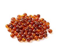Baltic Amber Loose Bead with drilled Hole(10 Grams) - Polished Cognac(6-8 mm)