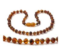 Baltic Amber Necklace Sizes 33cm - Cognac - Raw not Polished - Lab Tested