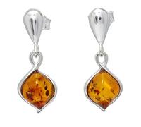 BALTIC AMBER STERLING SILVER 925 Earrings Droop Dangle NATURAL Gemstone Amber Cognac Jewellery For Woman Earrings Sterling Silver