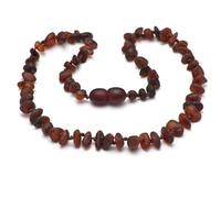 Baltic Secret Amber Necklace, Handmade Pearl Necklace, Real Stone, Raw Baltic Amber, Gift Set for Men, Mother, Women, Amber Necklace, 40 cm, Gemstone, Amber