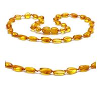 Baltic Secret Selected Baltic Amber Amber Necklace - Handmade Amber Necklace for Women, Men, Small & Adults - Natural Jewellery, Gemstone Necklaces Gift Idea, Baltic Sea Jewellery, Lucky Charm, 40 cm