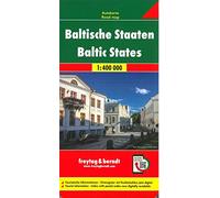 Baltic States - Lithuania - Estonia - Latvia: Wegenkaart 1:400 000: 1:400.000 Estland Letland Litouwen (F&B Wegenkaarten)