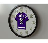 BALTIMORE AMERICAN FOOTBALL WALL CLOCK PERSONALISED AMERICAN FOOTBALL GIFTS - ALL AMERICAN FOOTBALL FANS LOVE OUR GLOW IN THE DARK CLOCKS!!! (25cm Wall Clock)