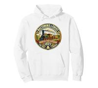 Baltimore and Ohio Railroad 1827 Vintage Train Pullover Hoodie